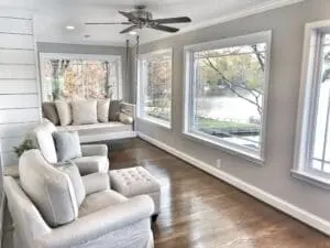 Ceiling Fan in a sunroom