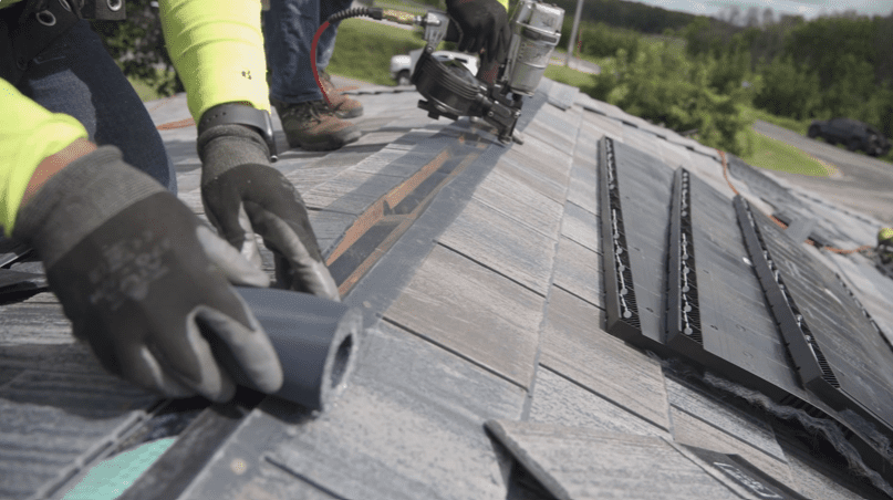 f-wave synthetic shingle installation