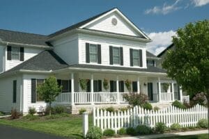 Gutter Installation Waunakee WI large white home