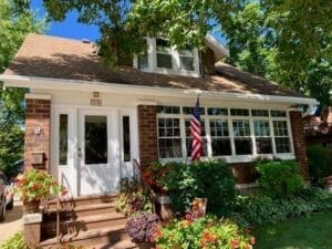 Gutter Installation Mt. Horeb WI Quaint brick home with new gutters