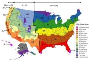 us map of the climate zones