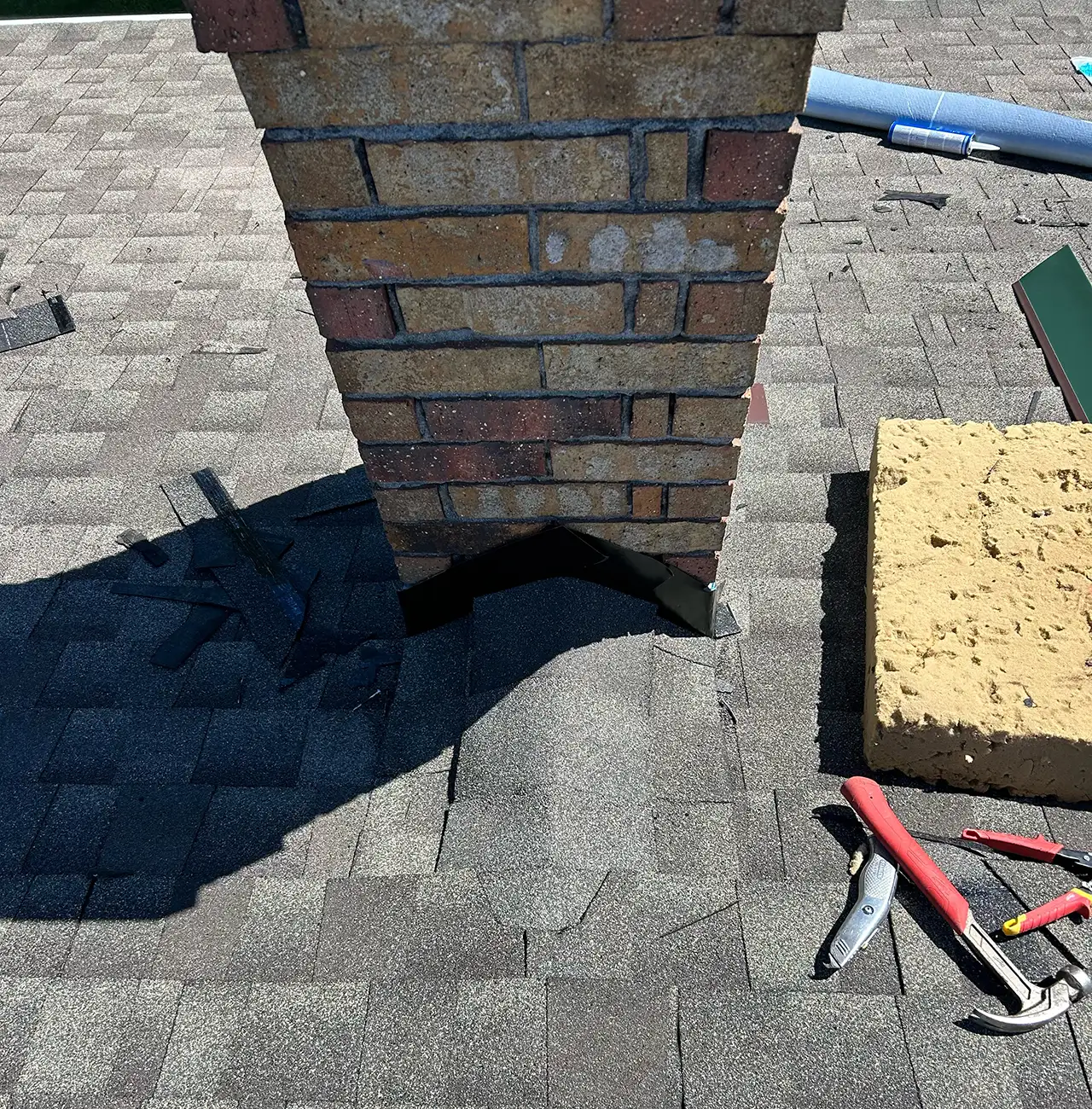 after picture of a chimney