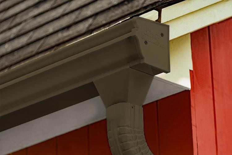 gutter shutter gutter in the color musket brown