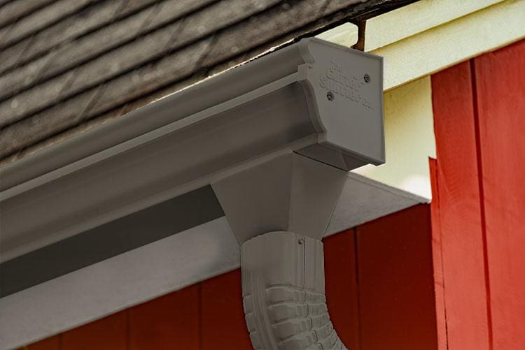 gutter shutter gutter in the color terratone