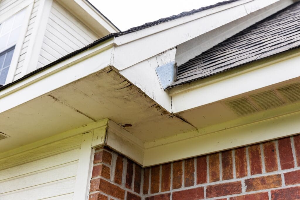 damaged soffit