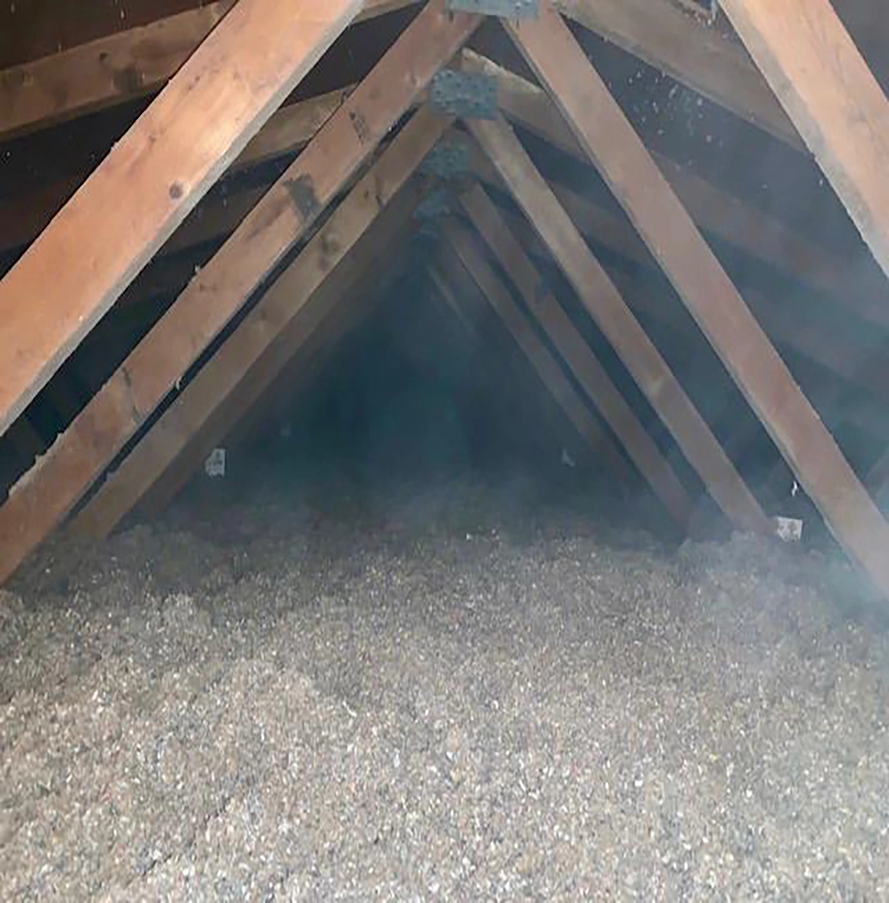 after picture of well insulated attic with larson home services